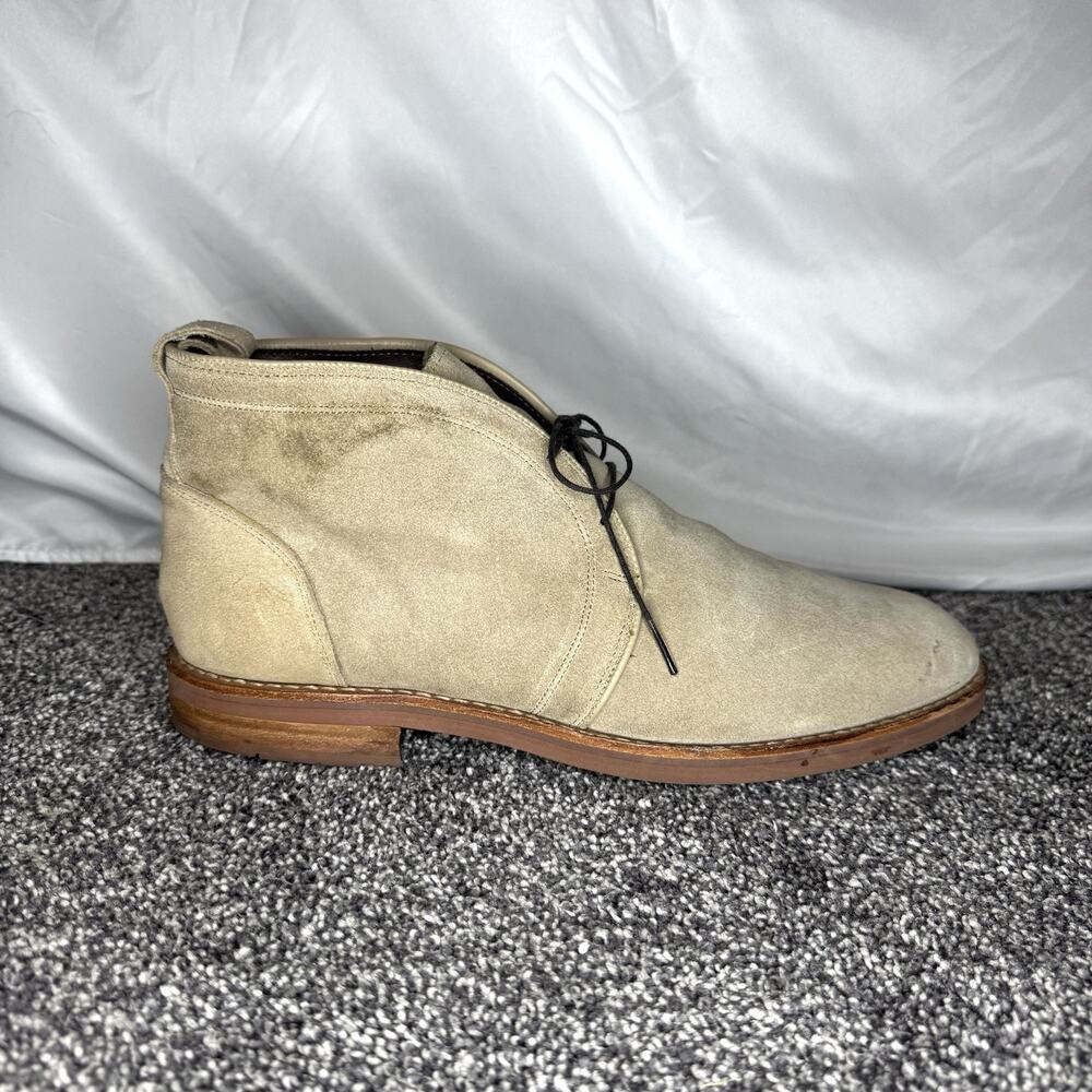 Allen Edmonds Suede Chukka Boots Mens 10 D Tan Sand Anorak Leather Sole 2226 USA